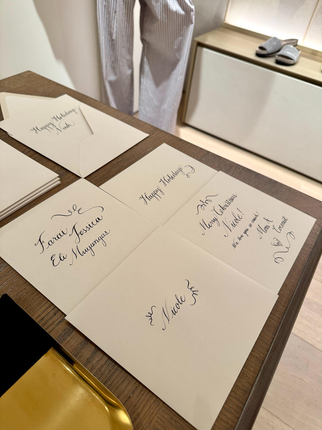 Calligraphy Holiday Cards