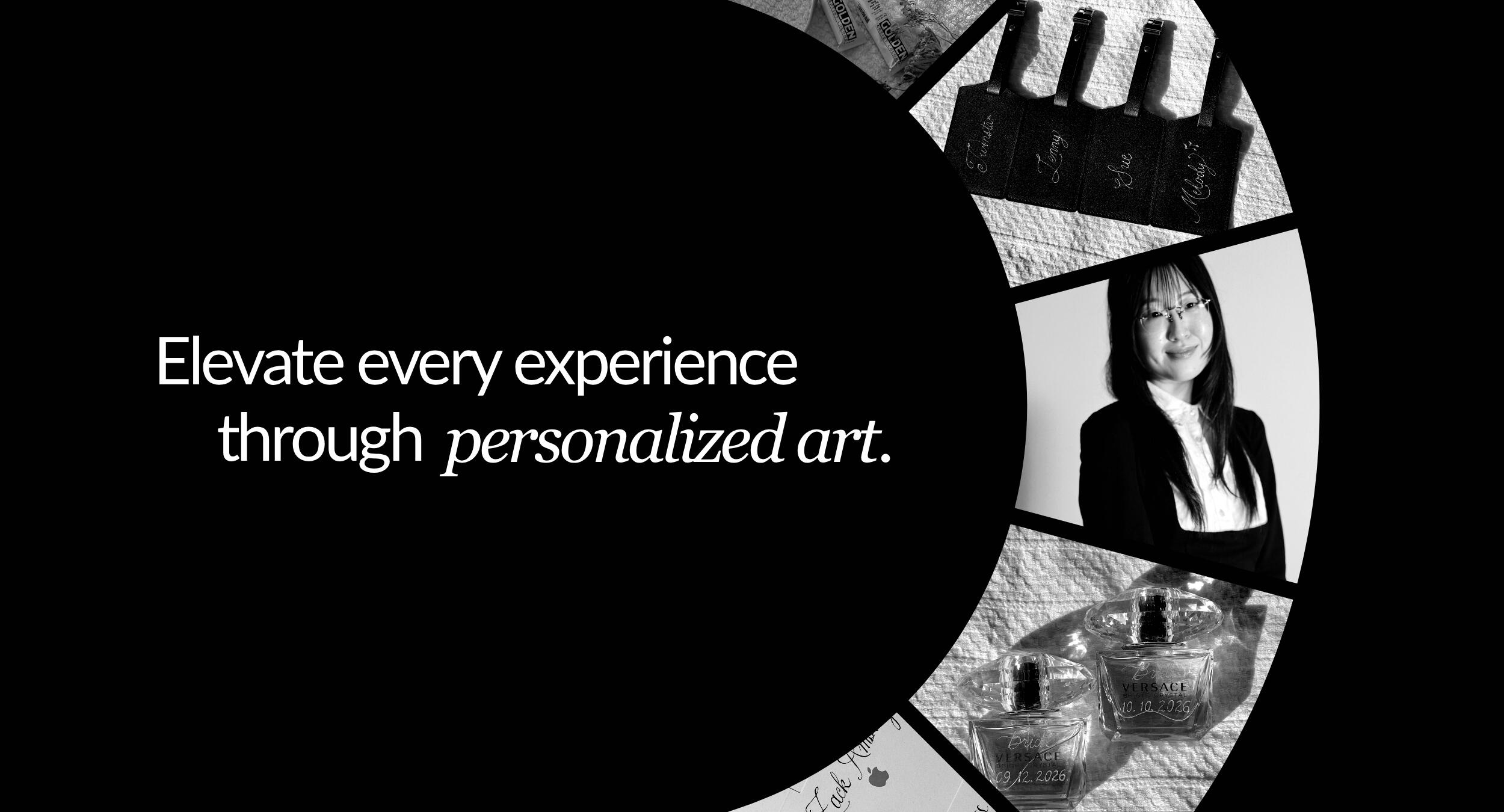 personalized art luxury live event artist los angeles san diego orange county.